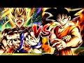 CHEATKU VS FEETKU - LF Namek Goku vs. Saiyan Saga Support Goku - Dragon Ball Legends