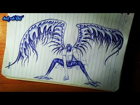 Vẽ manga anime boy chim phượng hoàng 6 múi bằng bút bi. Draw 6 ...