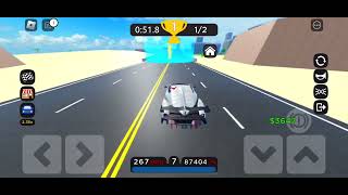 Lamborghini Veneno Car Dealership Tycoon Street Drag race fastest time total 7.016s, speed 182.06