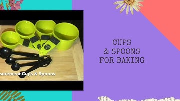 BASIC MEASUREMENT TOOLS FOR BAKING