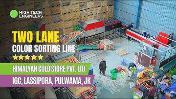 2 Lane Color Sorting Apple Grading Machine in IGC, Lassipora, Pulwama Jammu Kashmir