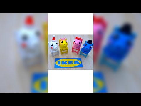 DIY IKEA Wooden Child Chair Model Tutorial Doll House Miniature#Shorts（16）
