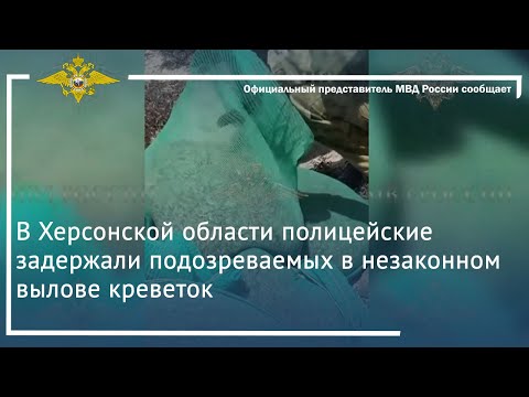 Ирина Волк: В Херсонской области полицейские задержали подозреваемых в незаконном вылове креветок