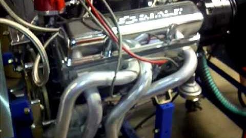406ci small block chevy motor on the test stand pt 2