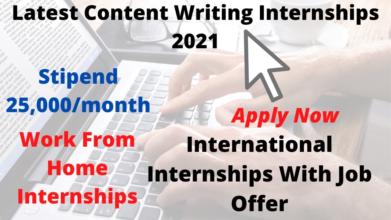 paid content writing internships