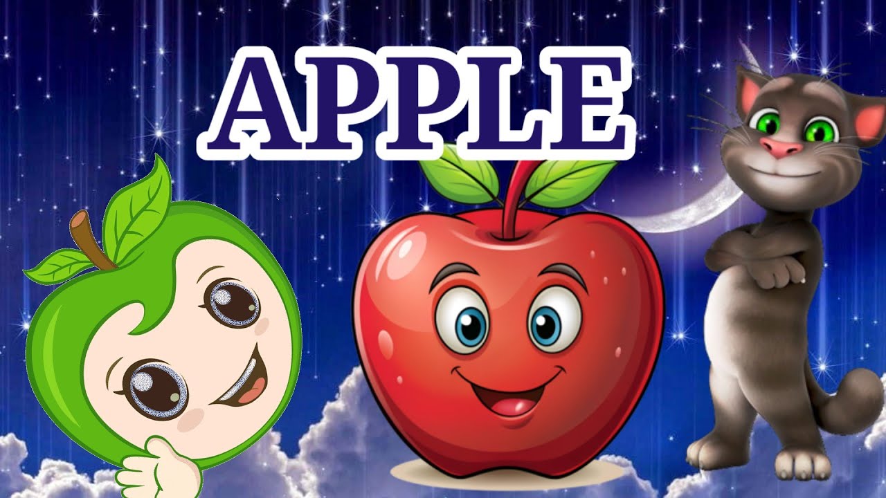 Apple🍎 | Apple, ball, cat, kids |phonics apple with spelling song | education | kids... 