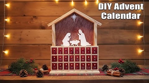How to Make a Wooden Advent Calendar | DIY Christmas Countdown with Drawers 🎄✨