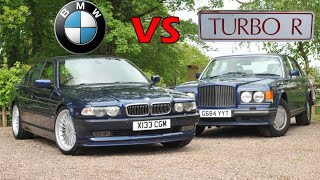 Bentley Turbo R vs BMW E38 750i  British Luxury vs German Muscle!