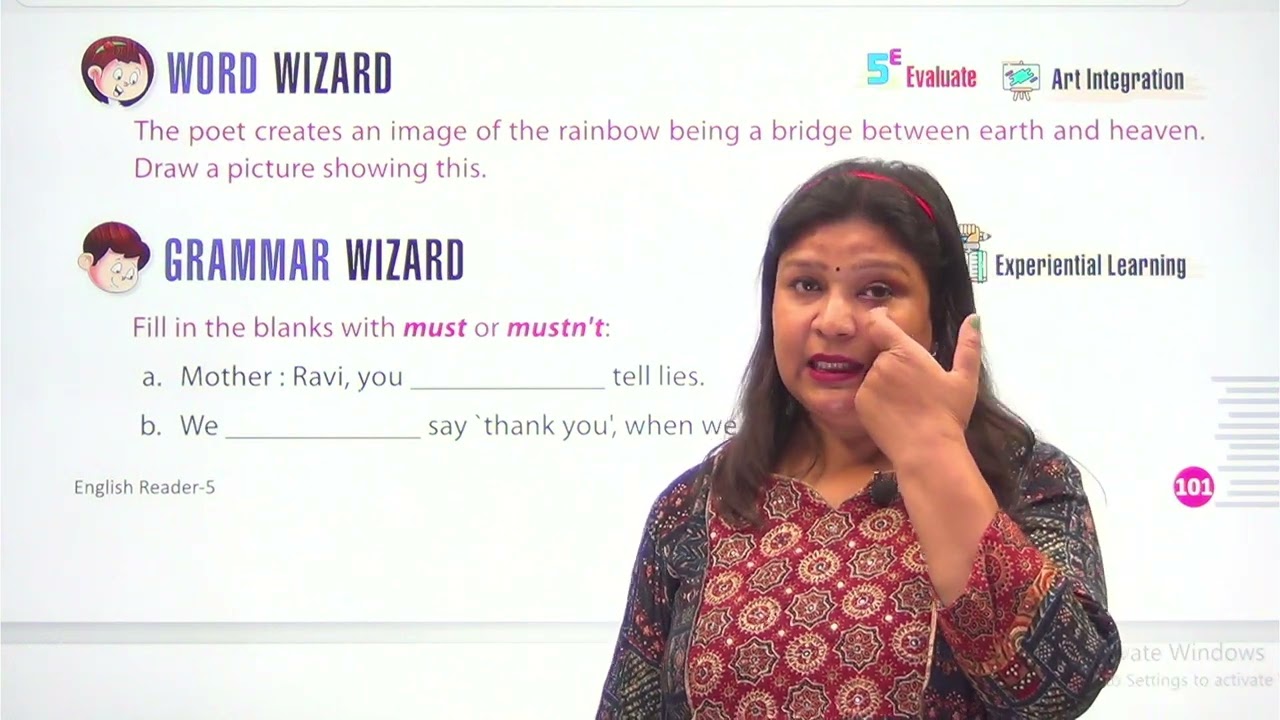 CHAPTER 16 THE RAINBOW | ENGLISH READER CLASS 5