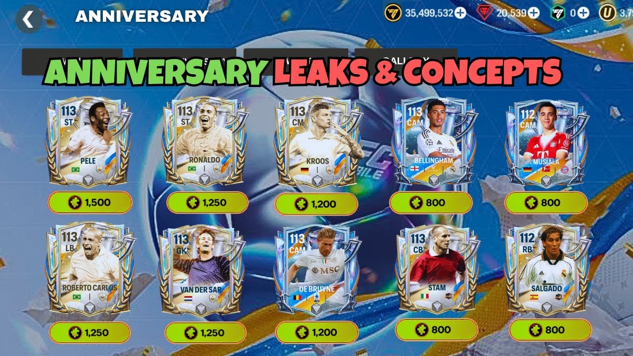 Официальные утечки и концепции юбилейного мероприятия | FC Mobile