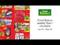 Food Basics weekly flyer / circulaire Apr 30 - May 06