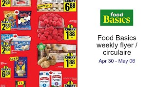 Food Basics weekly flyer / circulaire Apr 30 - May 06