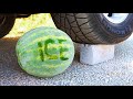 Crushing Crunchy & Soft Things by Car! - Ice Watermelon vs CAR