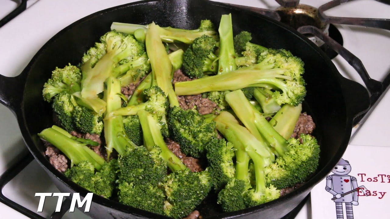 Easy Ground Beef RecipeBroccoli and Beef with Teriyaki Sauce YouTube