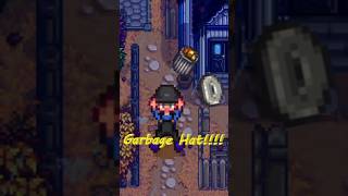 My absolute shock at getting the Garbage Hat for the first time ever! #stardewvalley