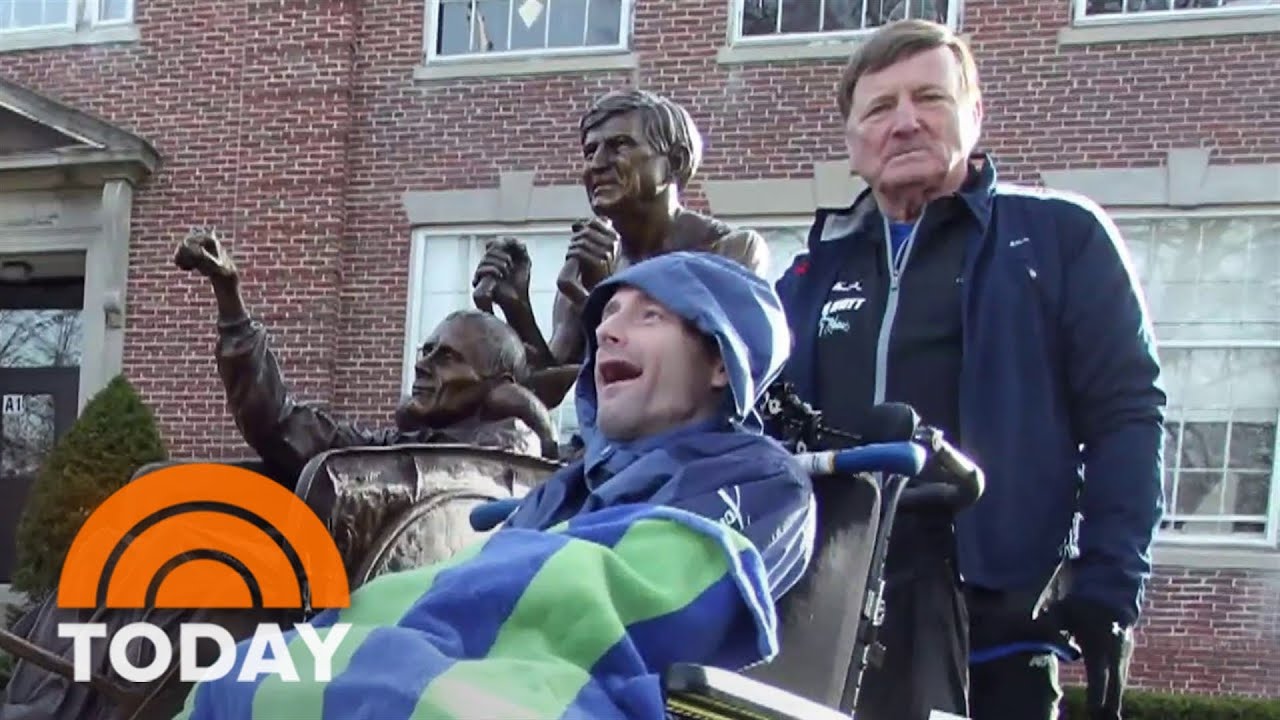 Rick Hoyt, who annually competed in Boston Marathon with his ...