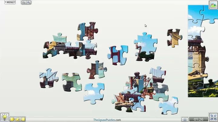 The daily jigsaw puzzle | Golden Gate Bridge from Fort Point