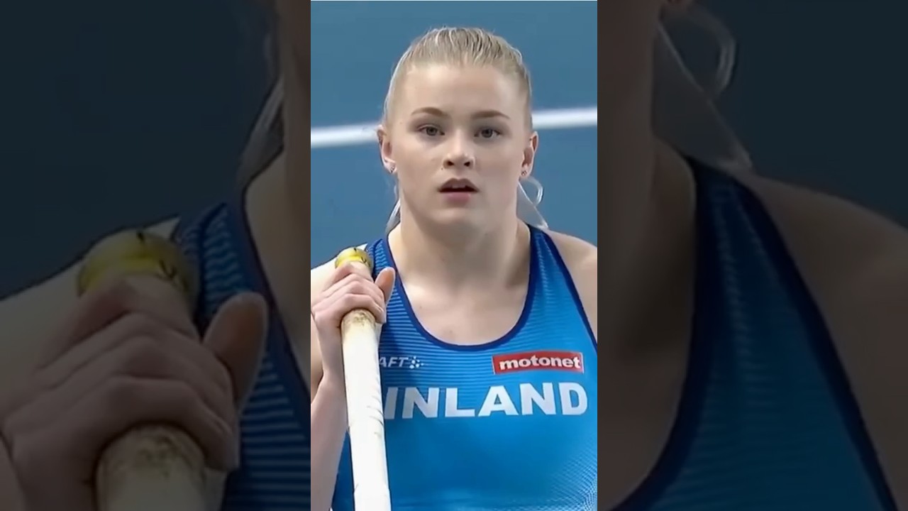 Beautiful women's pole vault FINLAND 