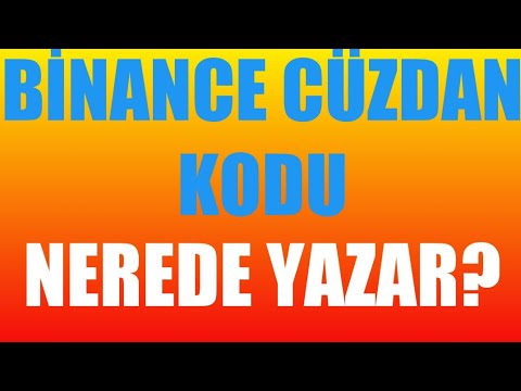 Binance Cüzdan Kodu