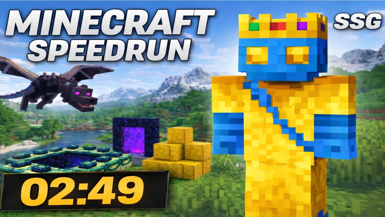 I beat Mcpe i under 3 Minutes! Minecraft Speedrun SSG - YouTube