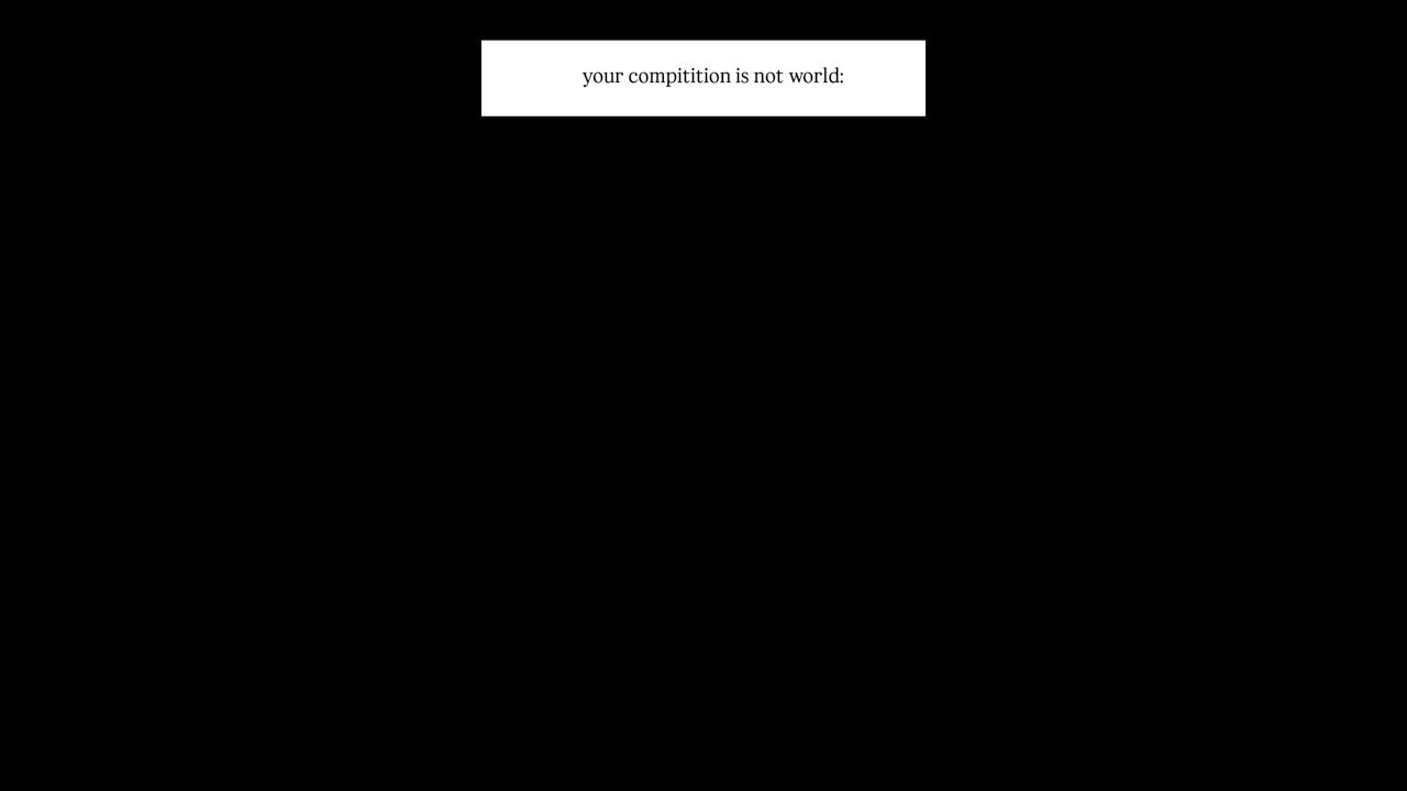 Is your fight only with yourself?