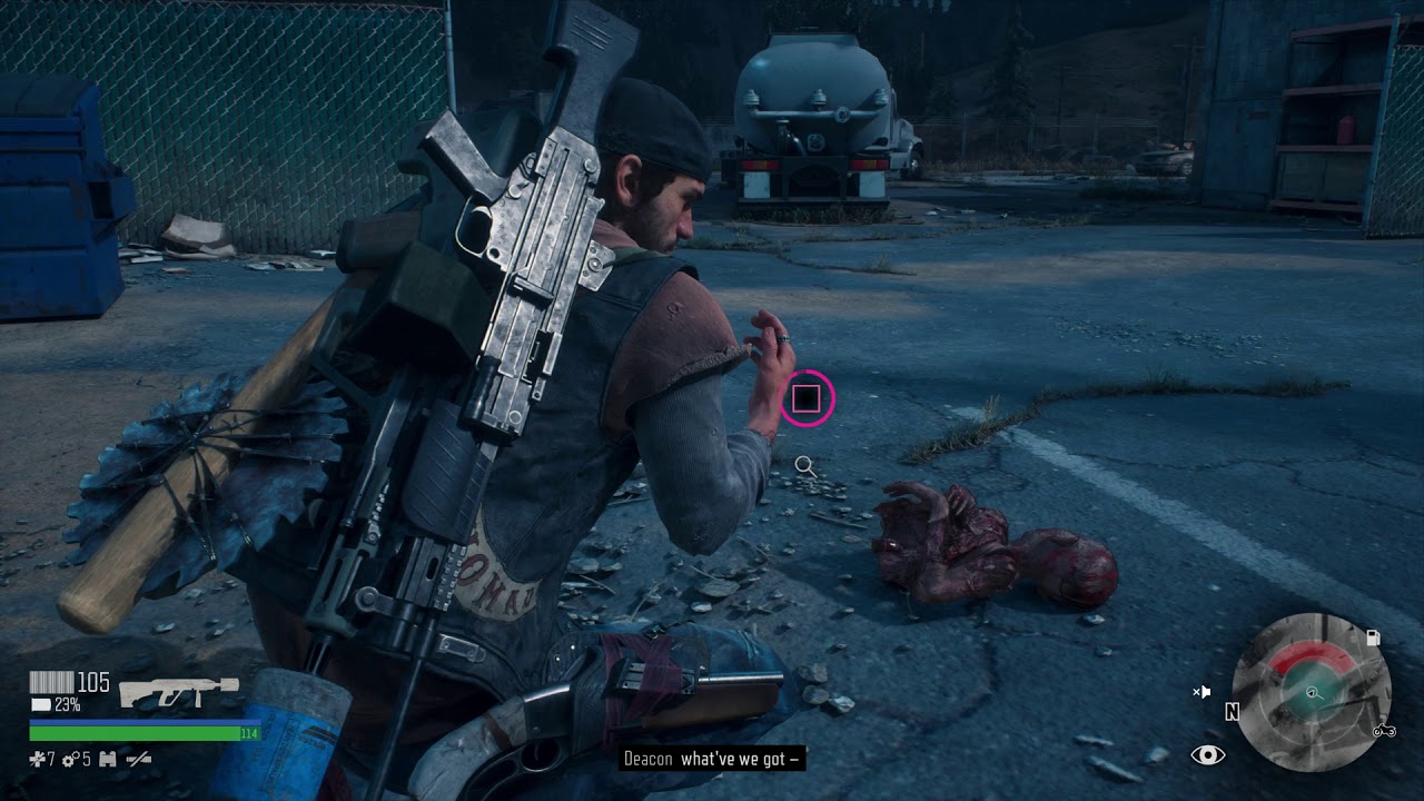 Day's Gone - About Boozer's Arm: Find The Metal Tube, Hunting Blade and Gather 10/10 Scrap (2019)