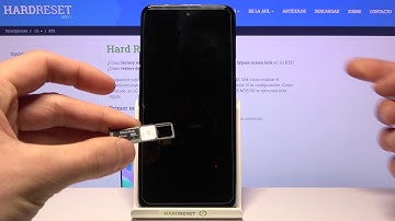 How to insert SIM card and memory card in LG K52 - insert SIM and microSD