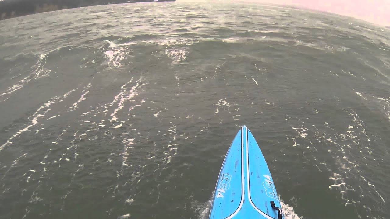 Downwinding Sup new zealand. West harbor to West haven. NSP DC14x26. YouTube