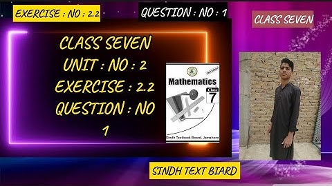 Unit 2 | exercise 2.2 | class seven maths | rational number | Sindh textbook board |exer 2.2 que 1