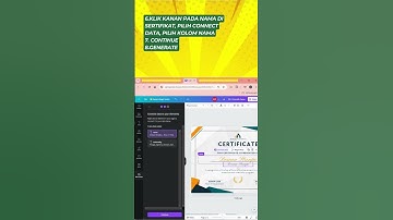CARA MEMBUAT SERTIFIKAT OTOMATIS DENGAN CANVA❗
