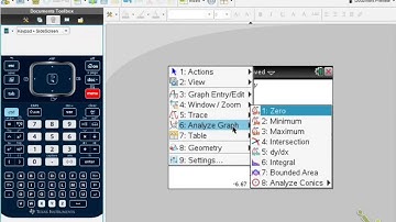 Finding Zeros on a TI Nspire CX Calculator