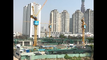 Kho Tư liệu Xây dựng - Tổ chức mặt bằng thi công nhà cao tầng, nội thành thành phố và sát bờ sông