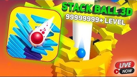 BS AMAZING VIDEO live stack ball 3D game play Android Game play #stack ball #virl #gaming