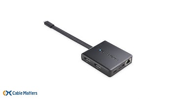 Cable Matters USB Type-C® Multiport Adapter with Triple DisplayPort™ & PD