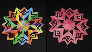 How to Make an Easy Paper Cutting Flower | Beautiful Design Window Decoration | Papercraft (320)