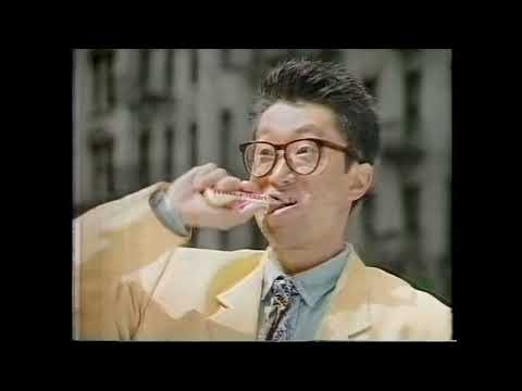 不二家　アメリカンバー　大江千里　懐かCM　1991年3月　FUJIYA American Bar