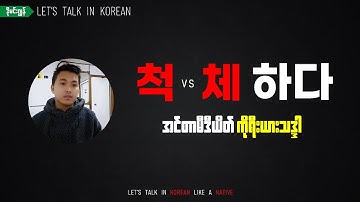 062 척하다 체하다