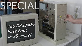 486 Dx33 Computer First Boot In 25 Year Brand New And Never Used