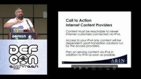 Defcon 18 IPv6 No Longer Optional John Curran