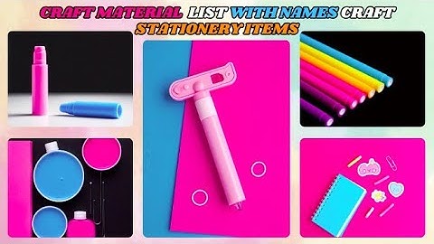 Craft Material list with Names Part-2| Craft Stationery Items| Craft Material List