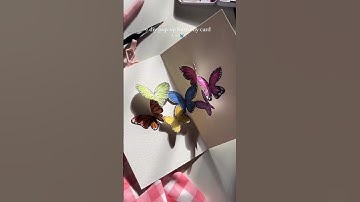 Pop up Butterfly Card #art #card #butterfly