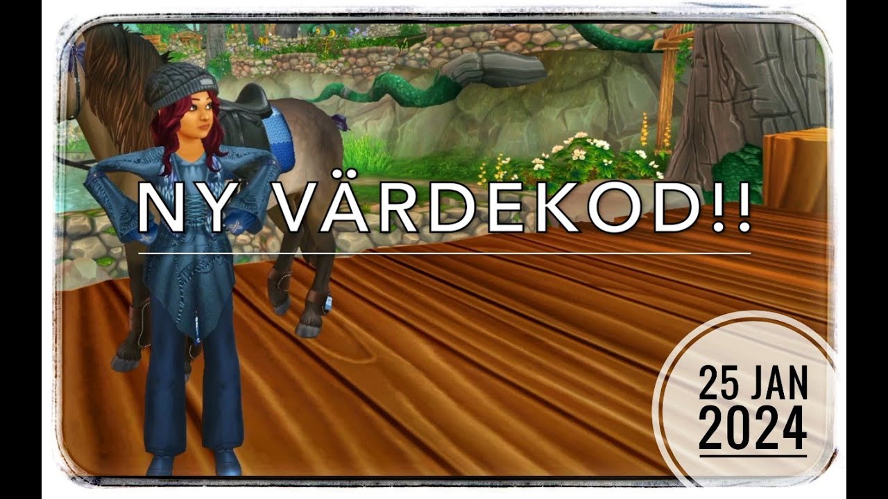 NY VÄRDEKOD (25 januari 2024) // Star Stable YouTube