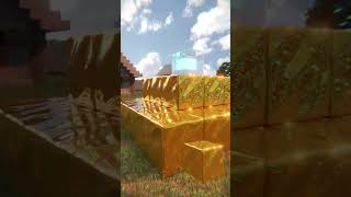 Minecraft Rtx 133% Golden Beacon Beam #Shorts