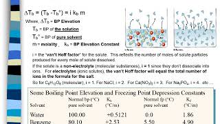 Solutions: Colligative Properties