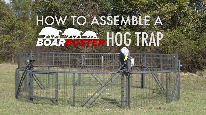 How To Assemble A BoarBuster Hog Trap | Feral Hog Trap Setup 2017