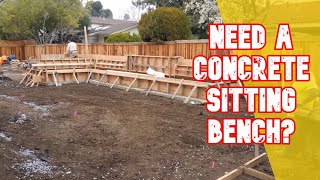 Setting Up Concrete Forms For Sitting Bench  - All Access 510-804-4646