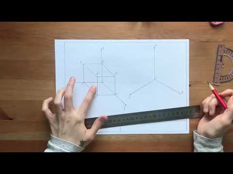 Прямоугольная изометрическая проекция куба