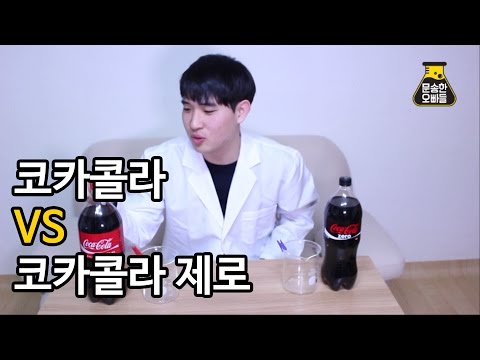 코카콜라 vs 코카콜라제로 비교리뷰 [문송한오빠들]