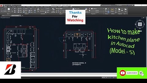 How To Make kitchen in AutoCAD (Kitchen Model-5)