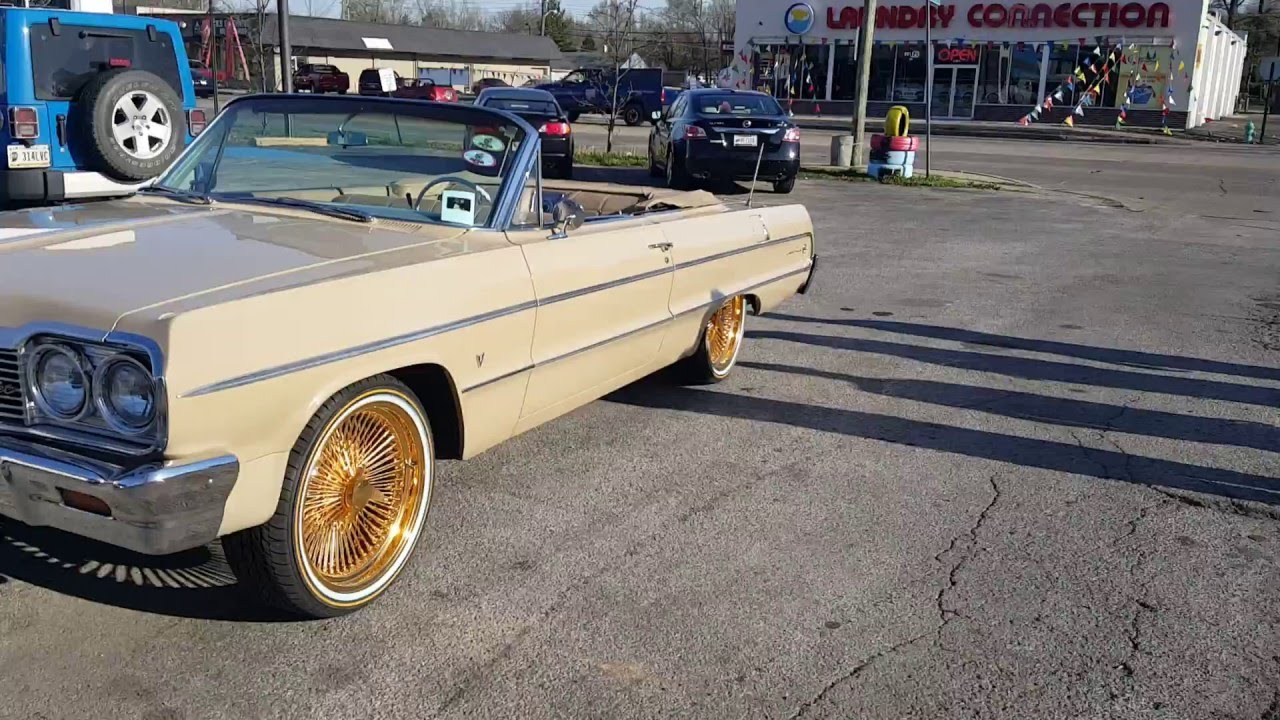 1964 Impala on 20" Daytons & Vogues - YouTube.